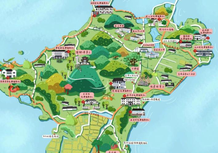 连云港手绘地图旅游的独特视角